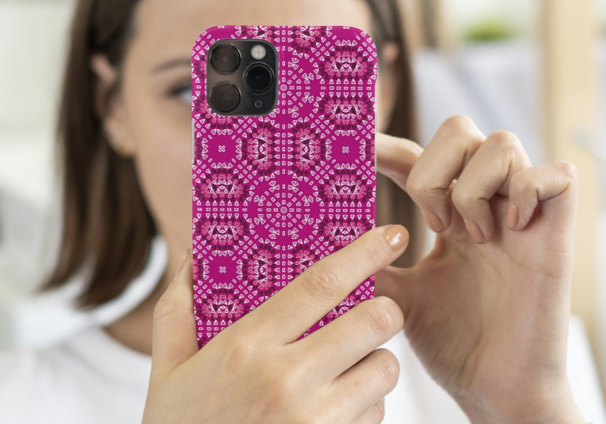 Candy Floss Crochet-Inspired Granny Squares Print