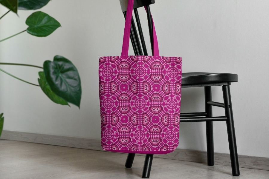 Candy Floss Crochet-Inspired Granny Squares Print