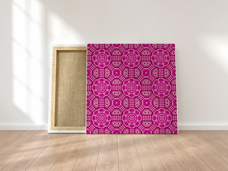 Candy Floss Crochet-Inspired Granny Squares Print