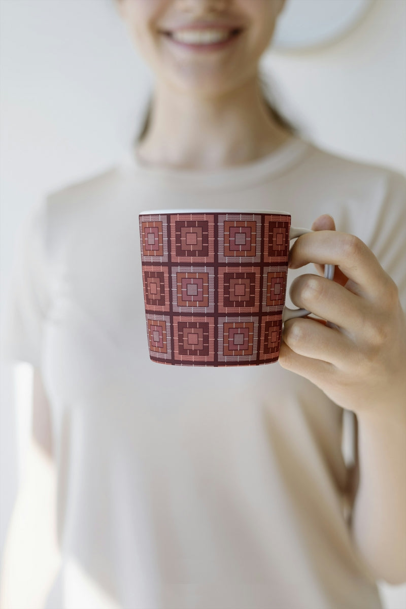 Cherry Blend Knit-Inspired Print