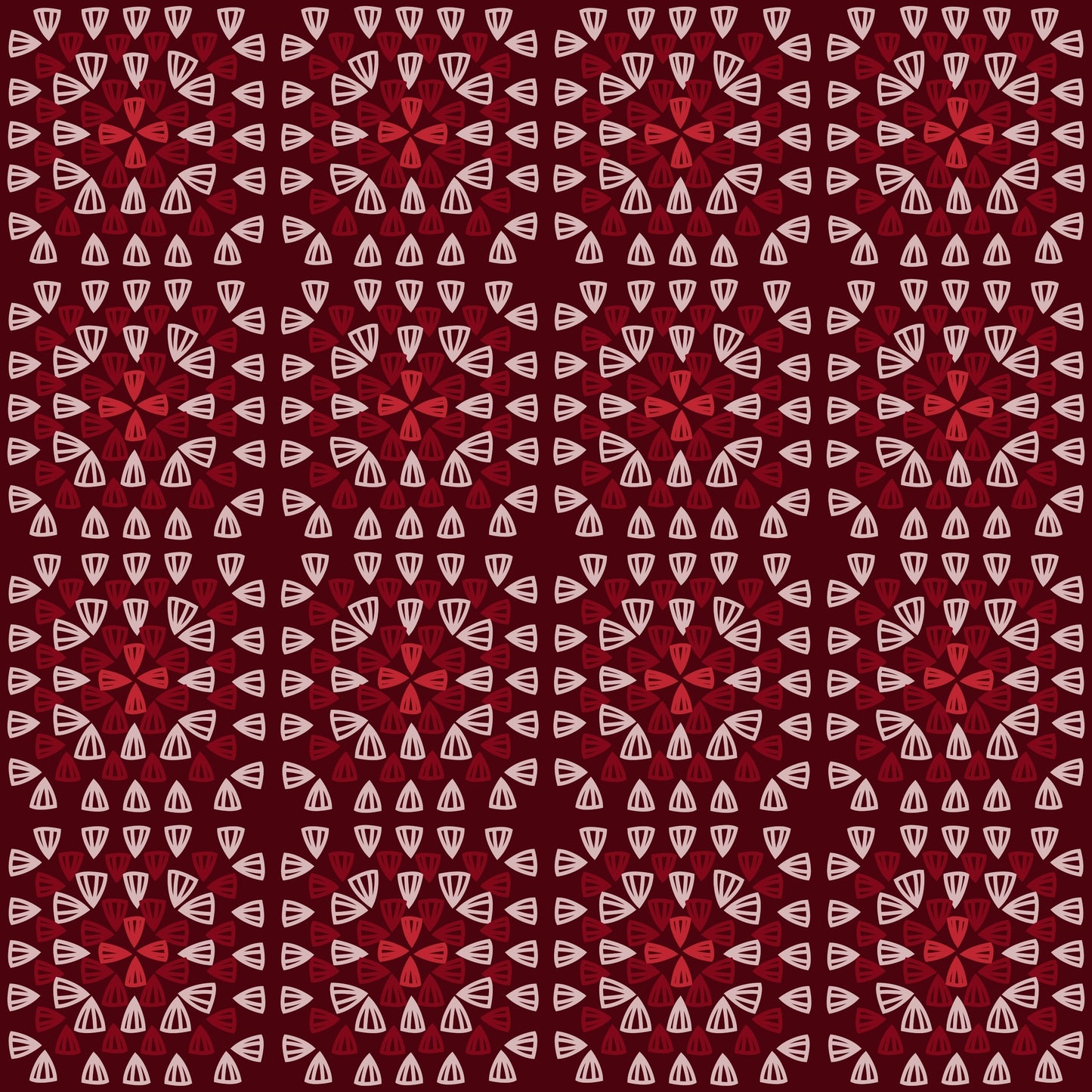 Cherry Blossom Granny Squares Seamless Print
