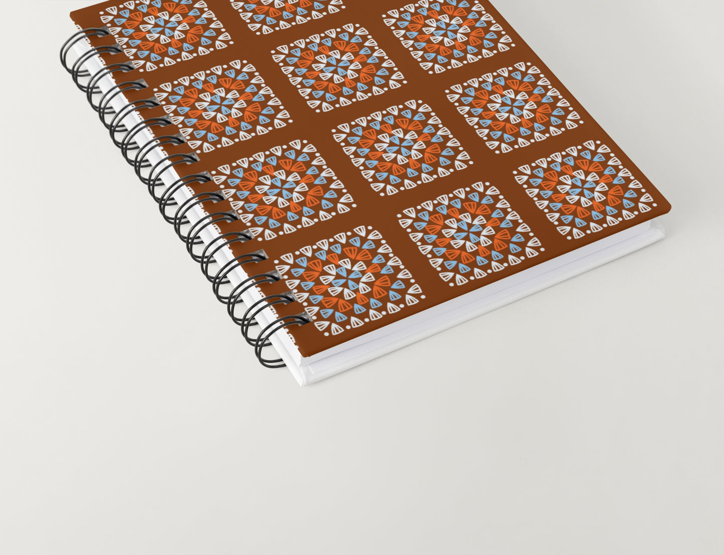 Chocolate Blend Granny Squares Print