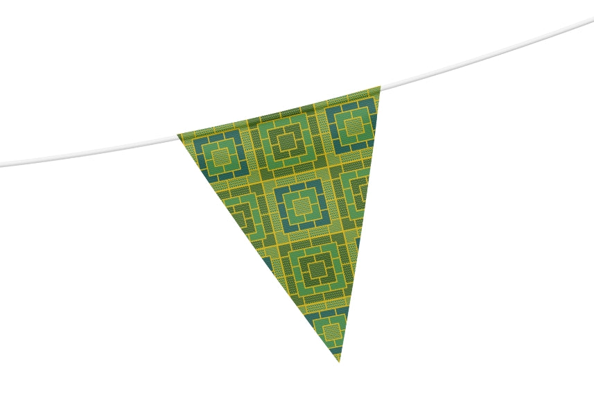 Citrus Lime Knit-Inspired Geometric Seamless Pint