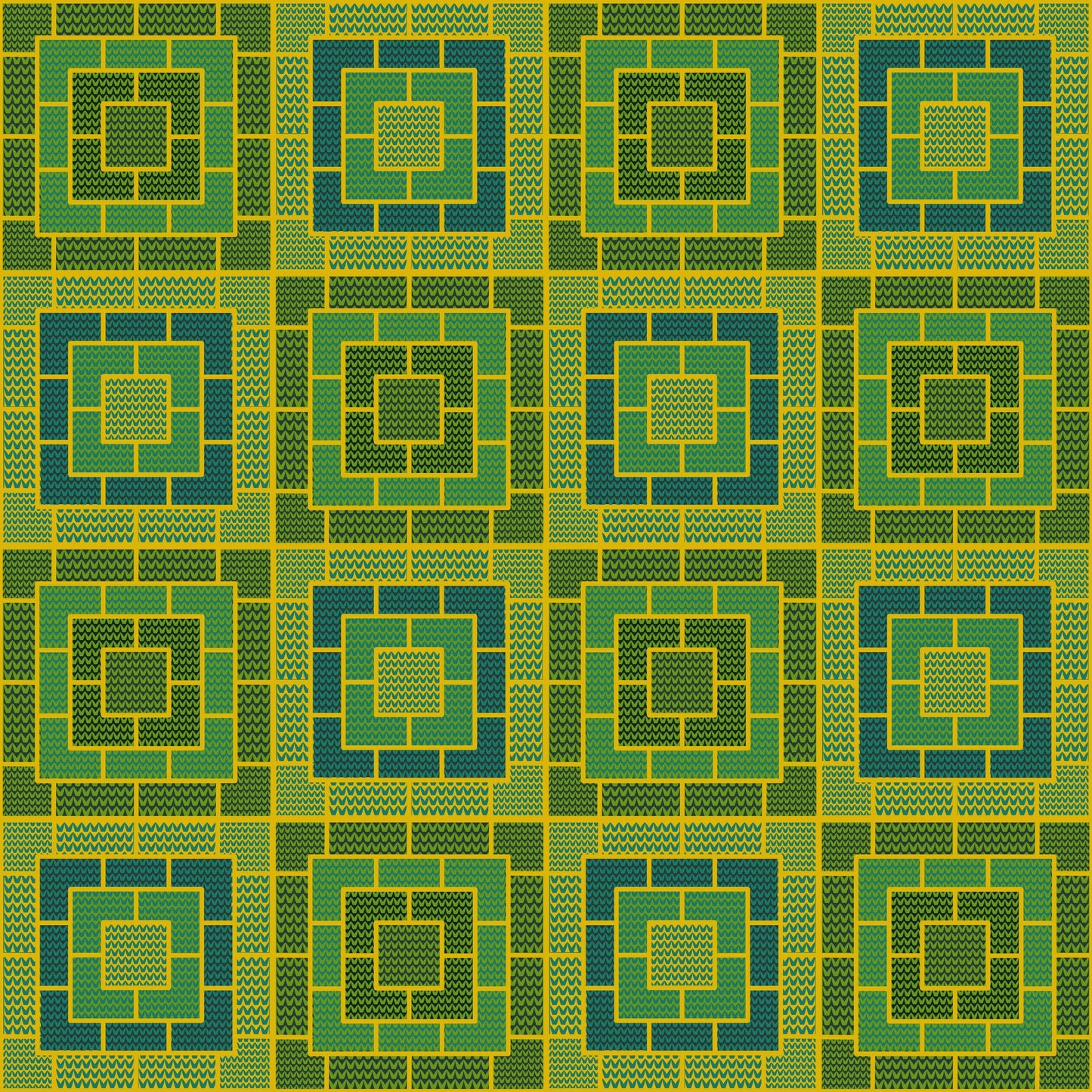 Citrus Lime Knit-Inspired Geometric Seamless Pint