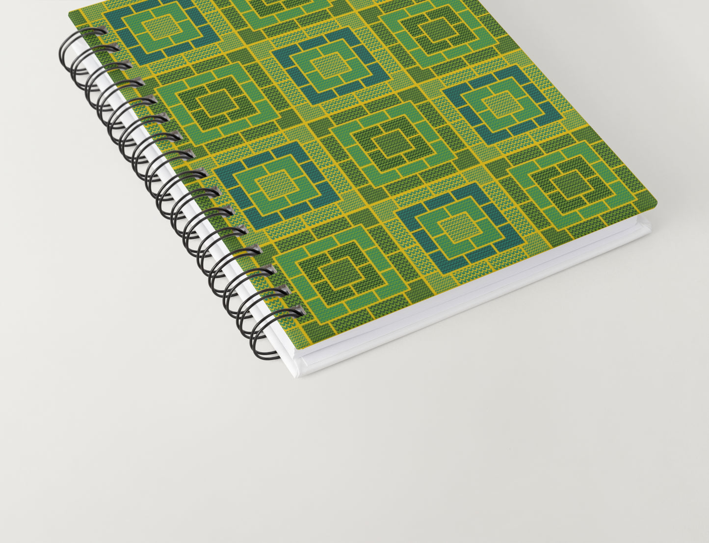 Citrus Lime Knit-Inspired Geometric Seamless Pint