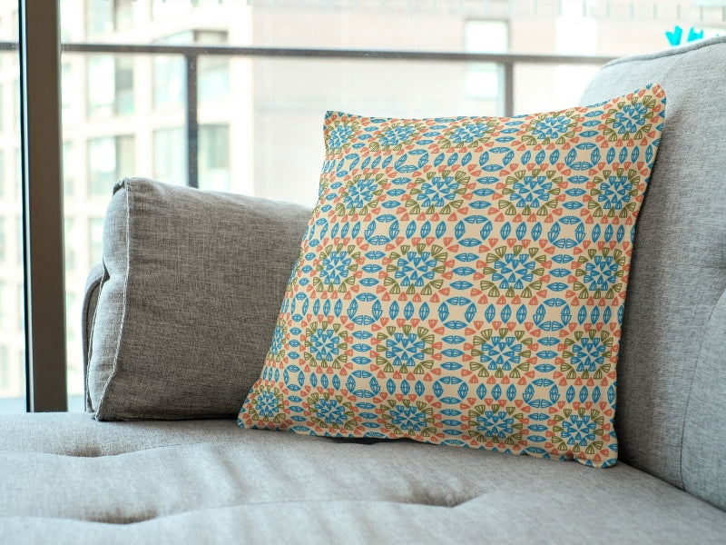 Coral Reef Dream Granny Square Seamless Print