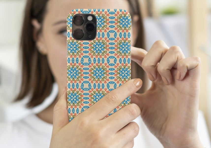 Coral Reef Dream Granny Square Seamless Print