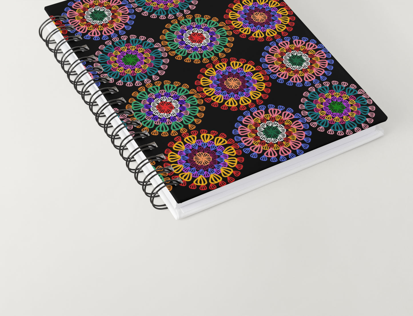 Cosmic Mandala Floral Granny Circles Seamless Print