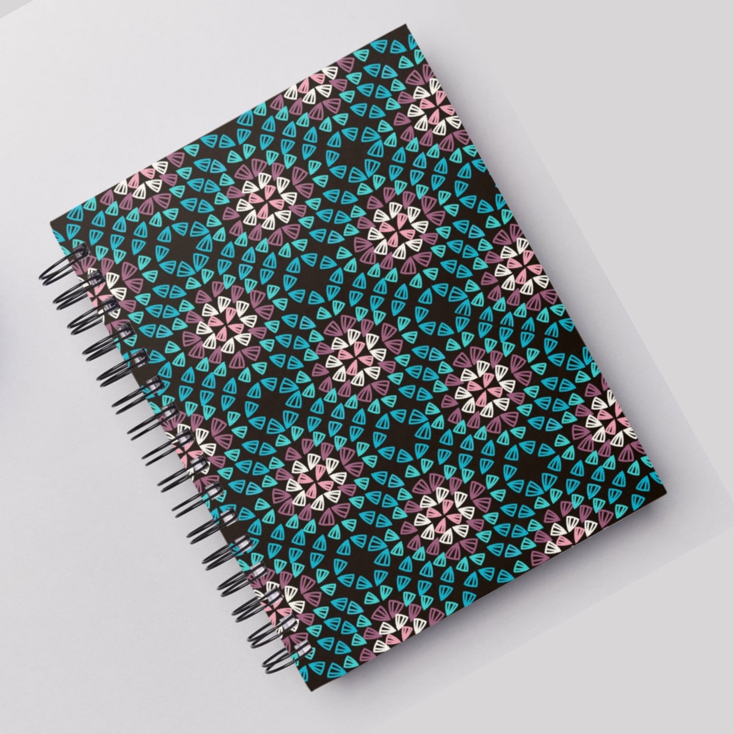 Crochet Granny Black GRD Lattice Turquoise