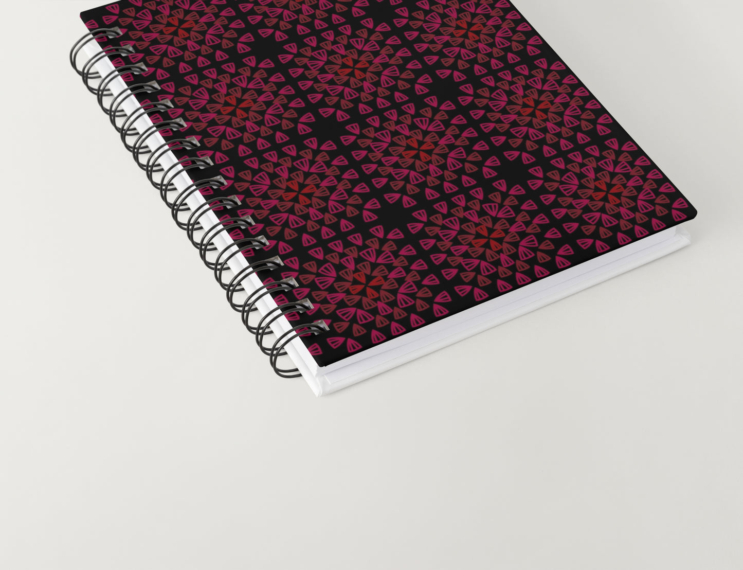 Dark Cherry Bloom Granny Squares Seamless Print