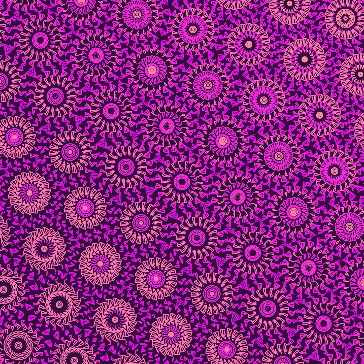 Deep Blush Whirl Freeform Pattern