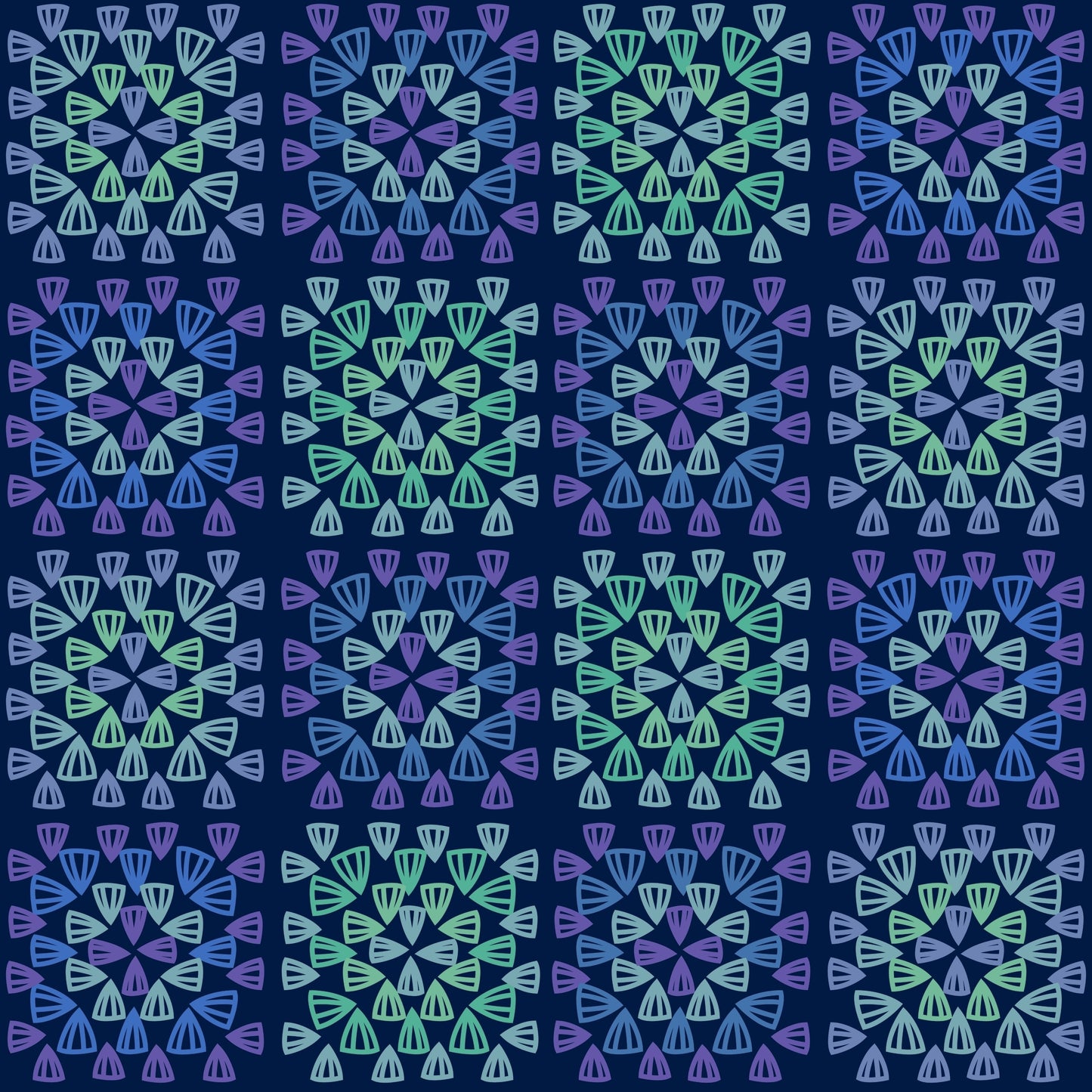 Eclipse Tapestry Granny Squares Print