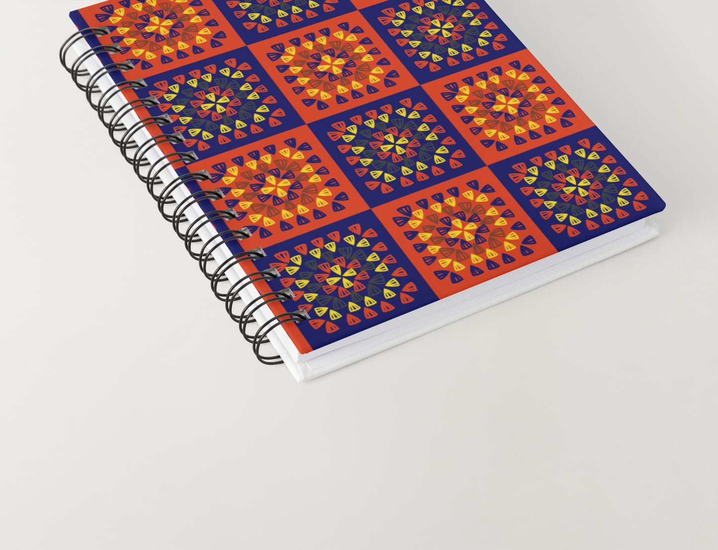 Fiery Horizon Granny Squares Print