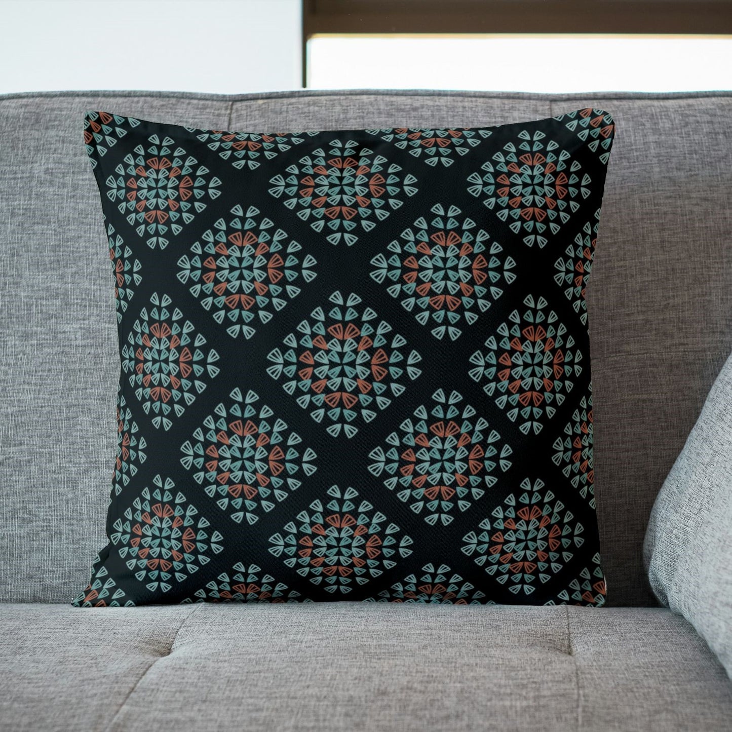 Forest Ember Granny Squares Seamless Print