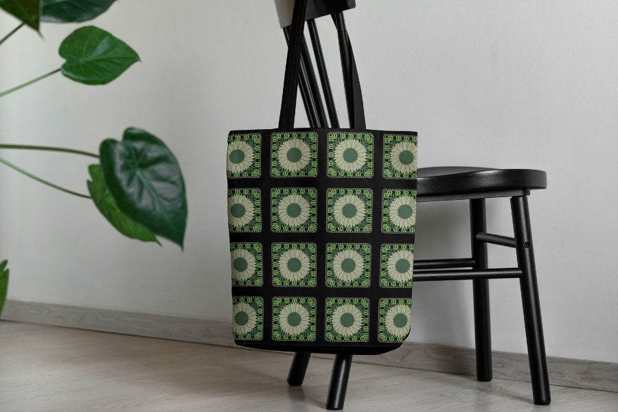 Forest Fest Granny Squares Floral Print
