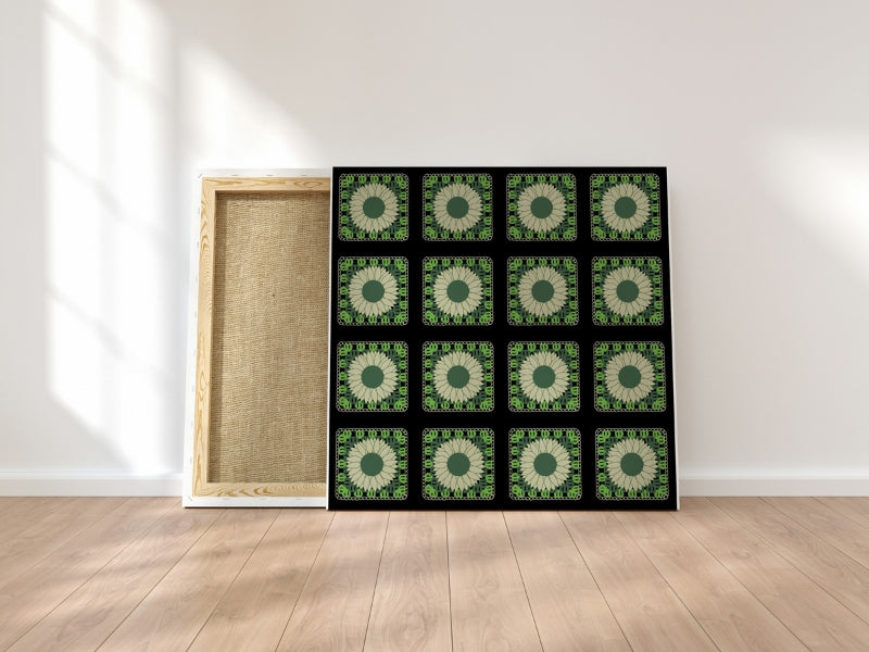 Forest Fest Granny Squares Floral Print