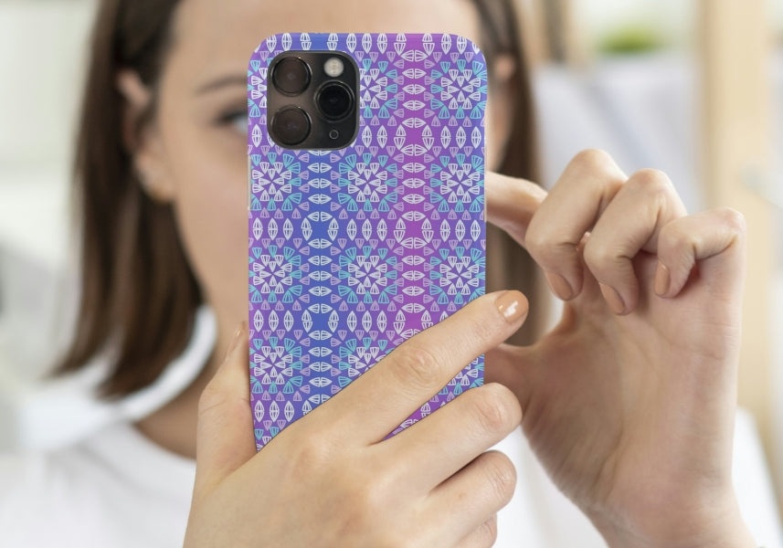 Frosted Fantasy Granny Square Seamless Print