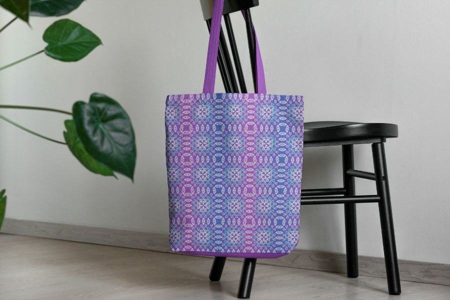 Frosted Fantasy Granny Square Seamless Print