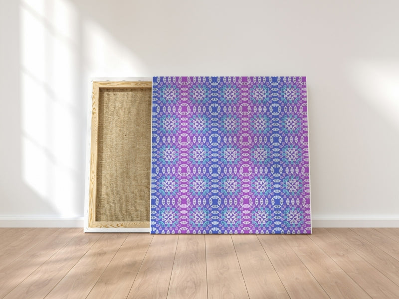 Frosted Fantasy Granny Square Seamless Print