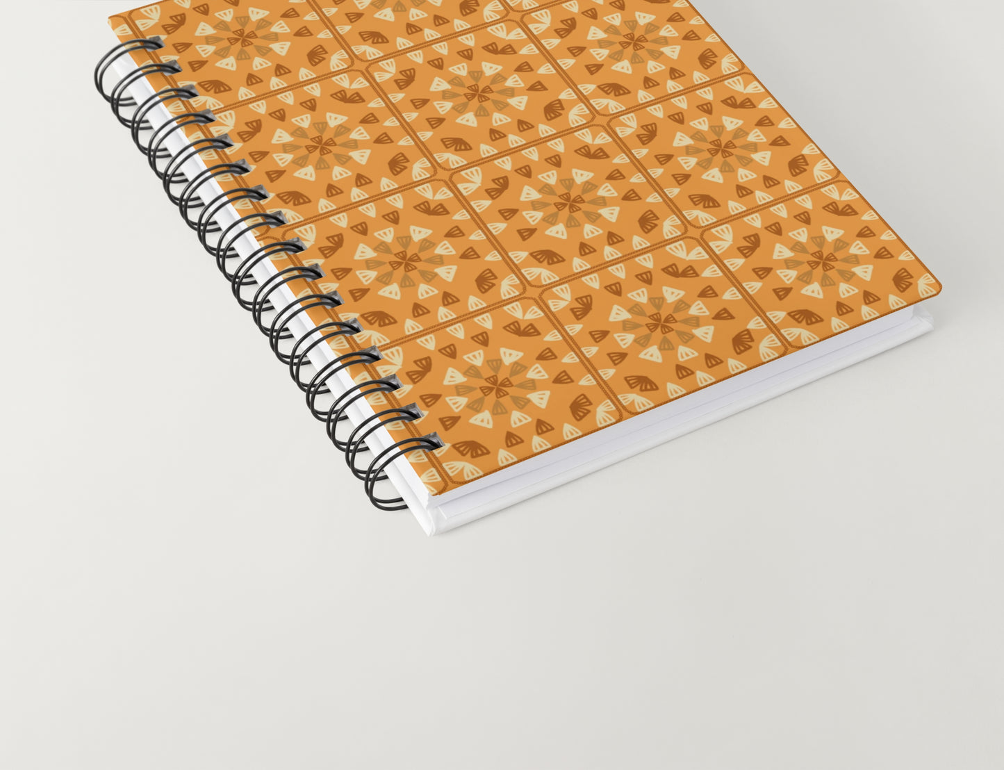 Golden Amber Granny Squares Seamless Print