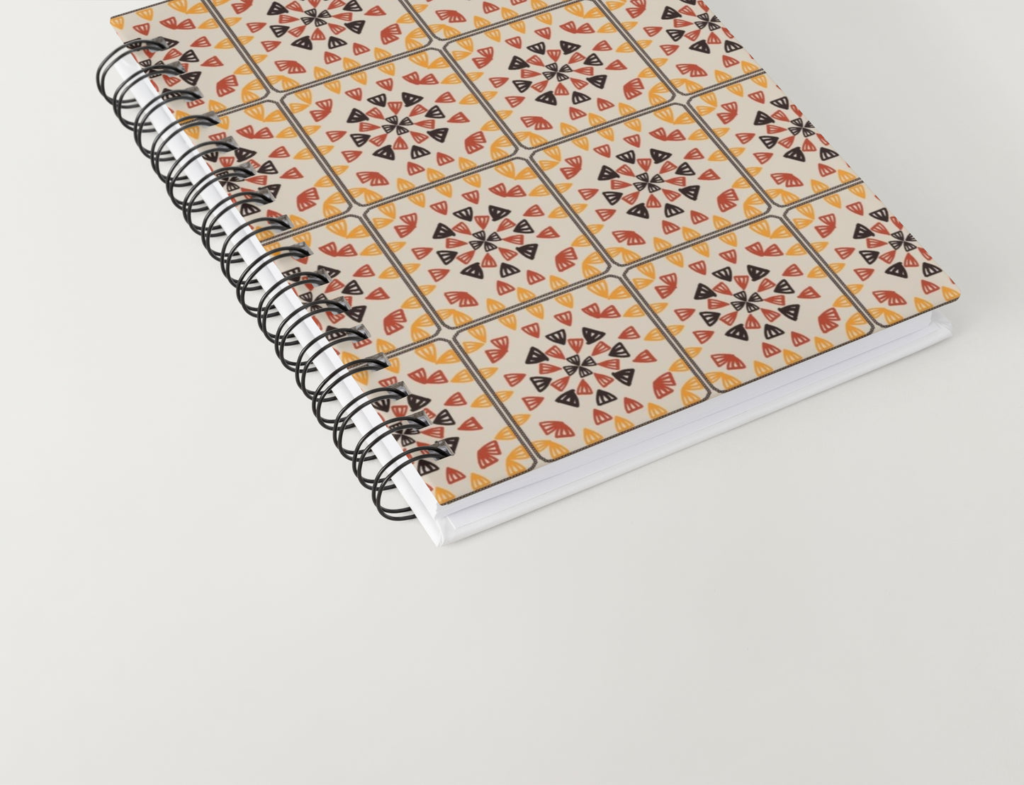Golden Mosaic Granny Squares Seamless Print