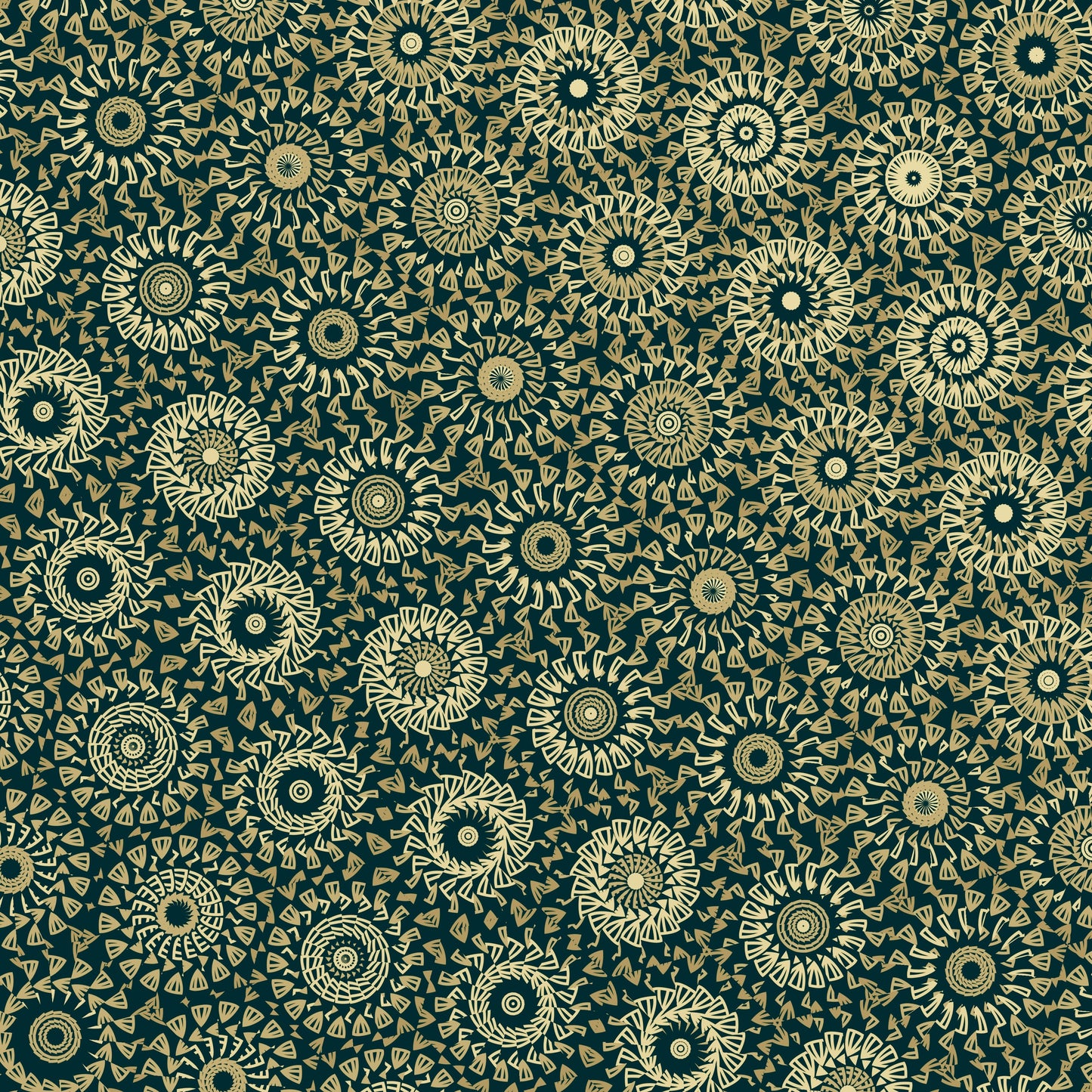 Golden Moss Freeform Pattern