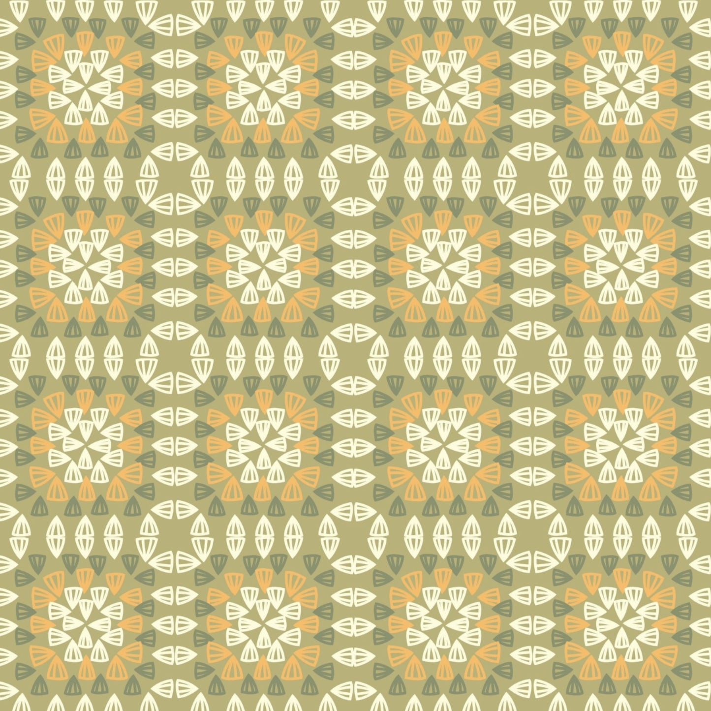 Honeycombe Harmony Granny Squares Seamless Print
