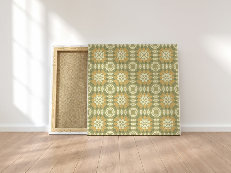 Honeycombe Harmony Granny Squares Seamless Print