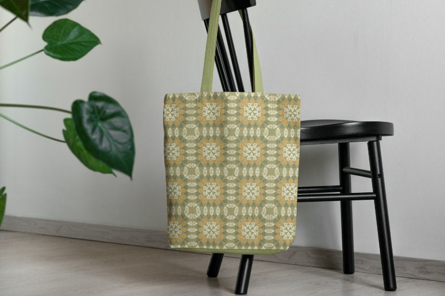 Honeycombe Harmony Granny Squares Seamless Print