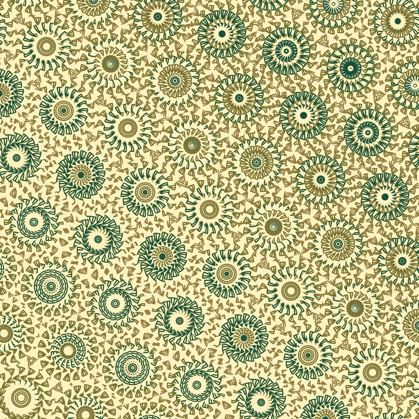 Ivory Linen Freeform Pattern