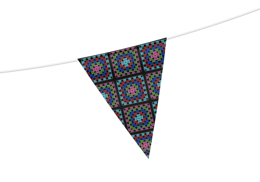 Kaleidoscope Medley Granny Squares Print