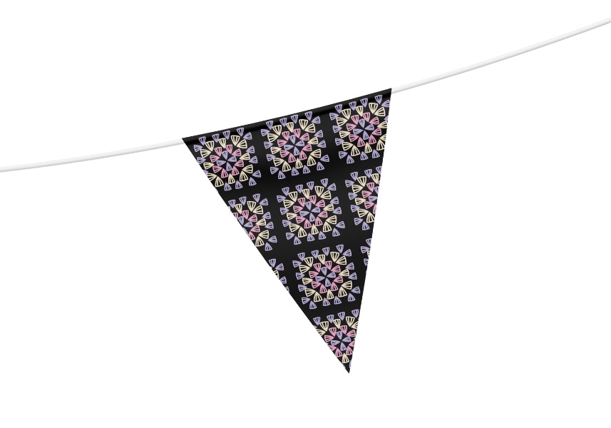 Lavender Sorbet Noir Granny Squares Print