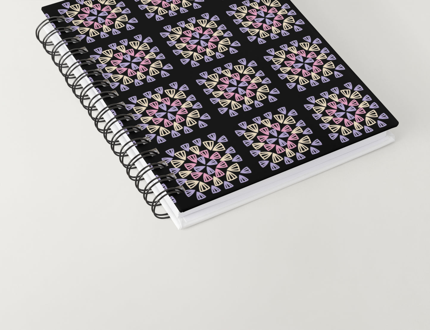 Lavender Sorbet Noir Granny Squares Print