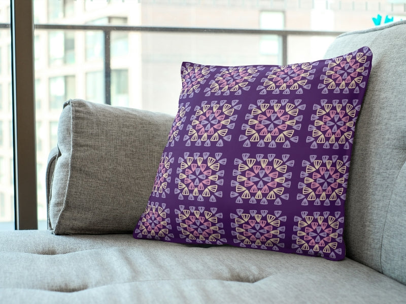 Lavender Sorbet Granny Squares Print