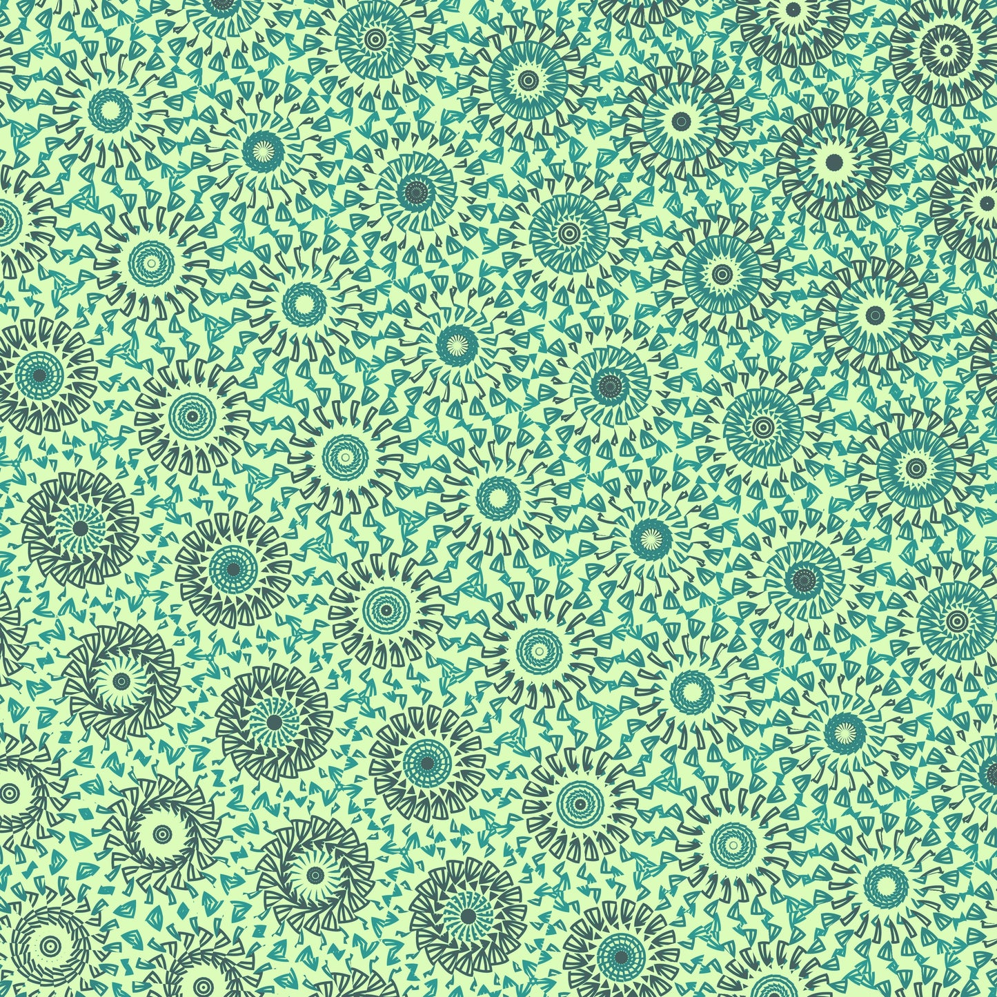 Mint Whisper Freeform Pattern