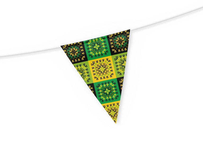 Mixed Tropics Granny Squares Seamless Print