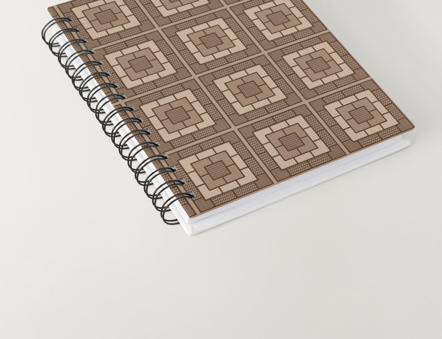 Mocha Mousse Knit Granny Squares Seamless Print