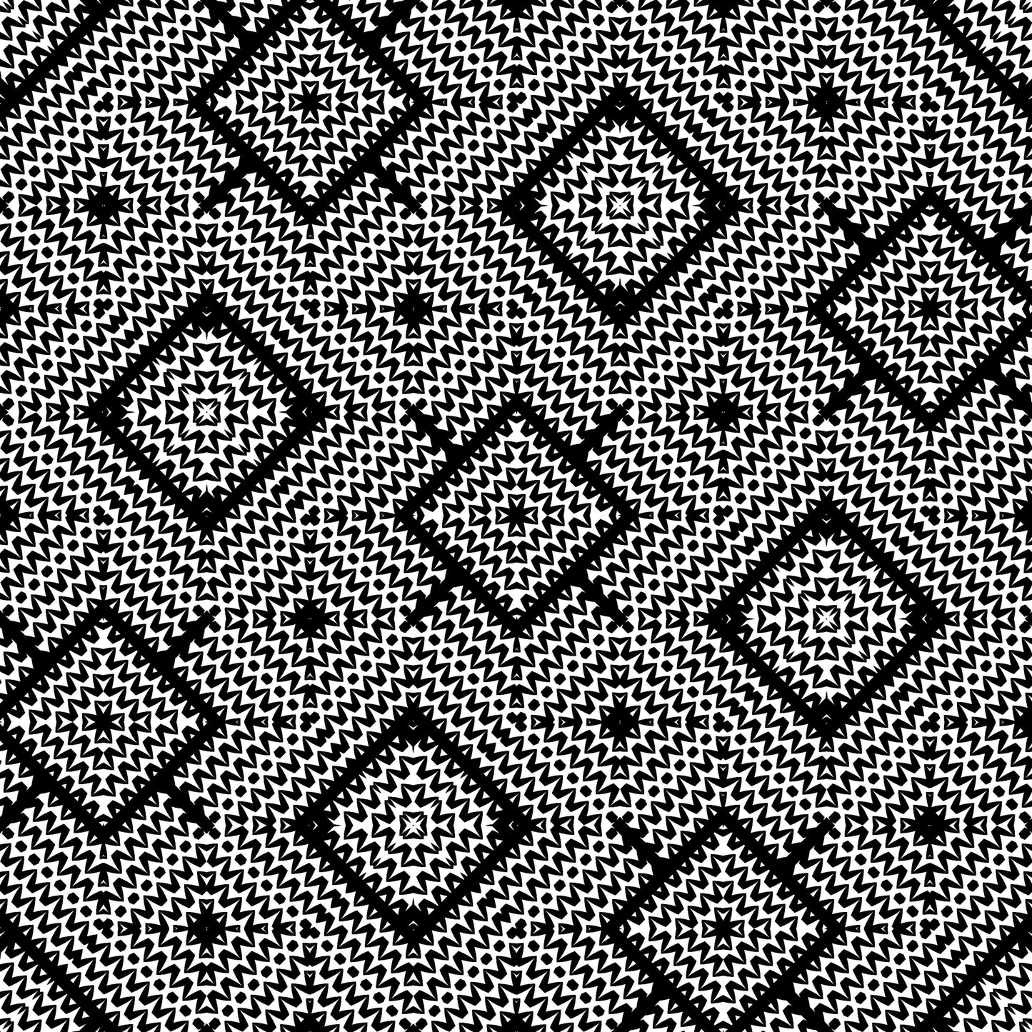 Monochrome Magic Knit Crochet-Inspired Geometric Seamless Pint