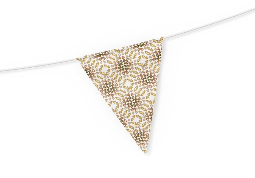 Mustard Mosaic Charm Granny Squares Seamless Print