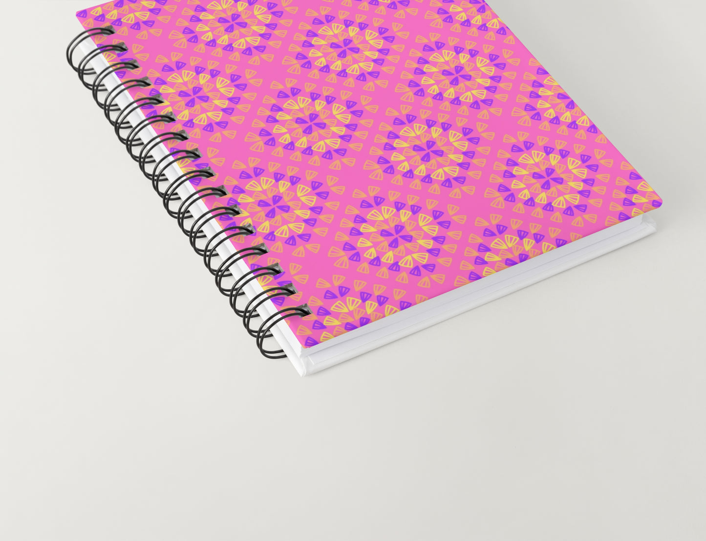 Neon Deep Pink Pop Granny Squares Seamless Print
