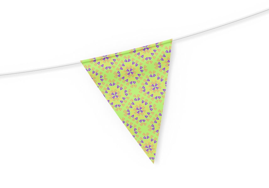 Neon Lime Pop Granny Squares Seamless Print