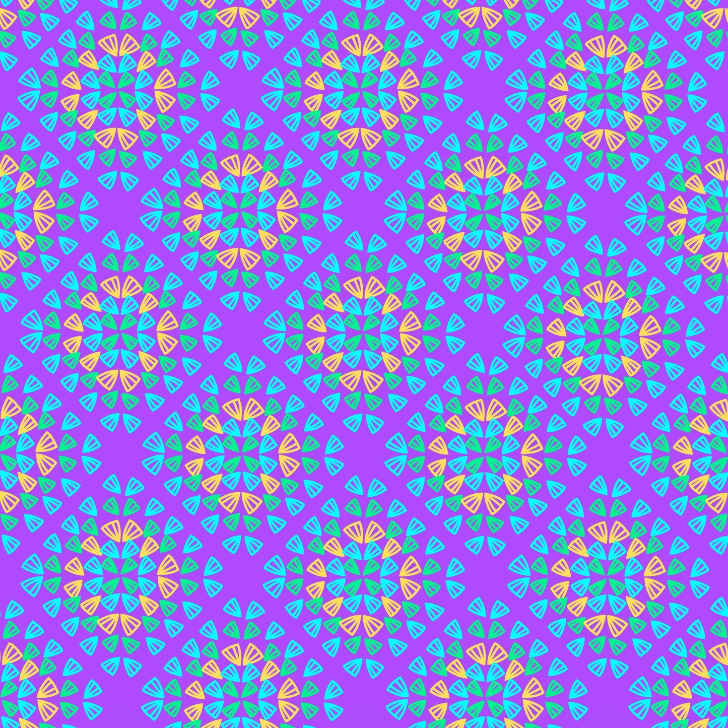 Neon Purple Pop Granny Squares Seamless Print