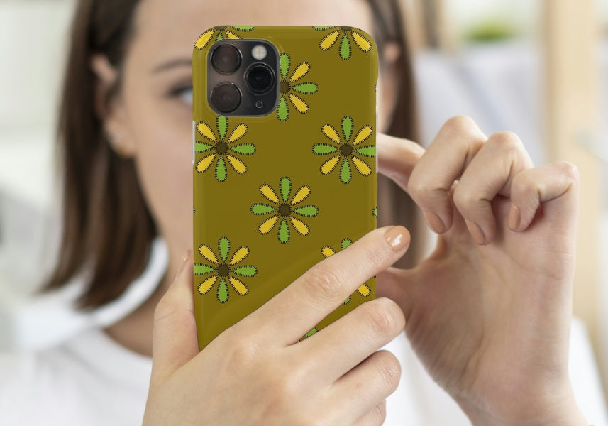 Olive Bloom Floral Ombre Seamless Print