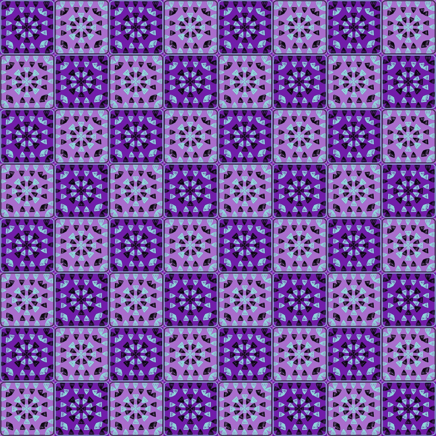 Purple Twilight 2 Granny Squares Seamless Print