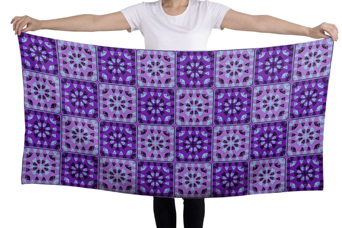 Purple Twilight 2 Granny Squares Seamless Print