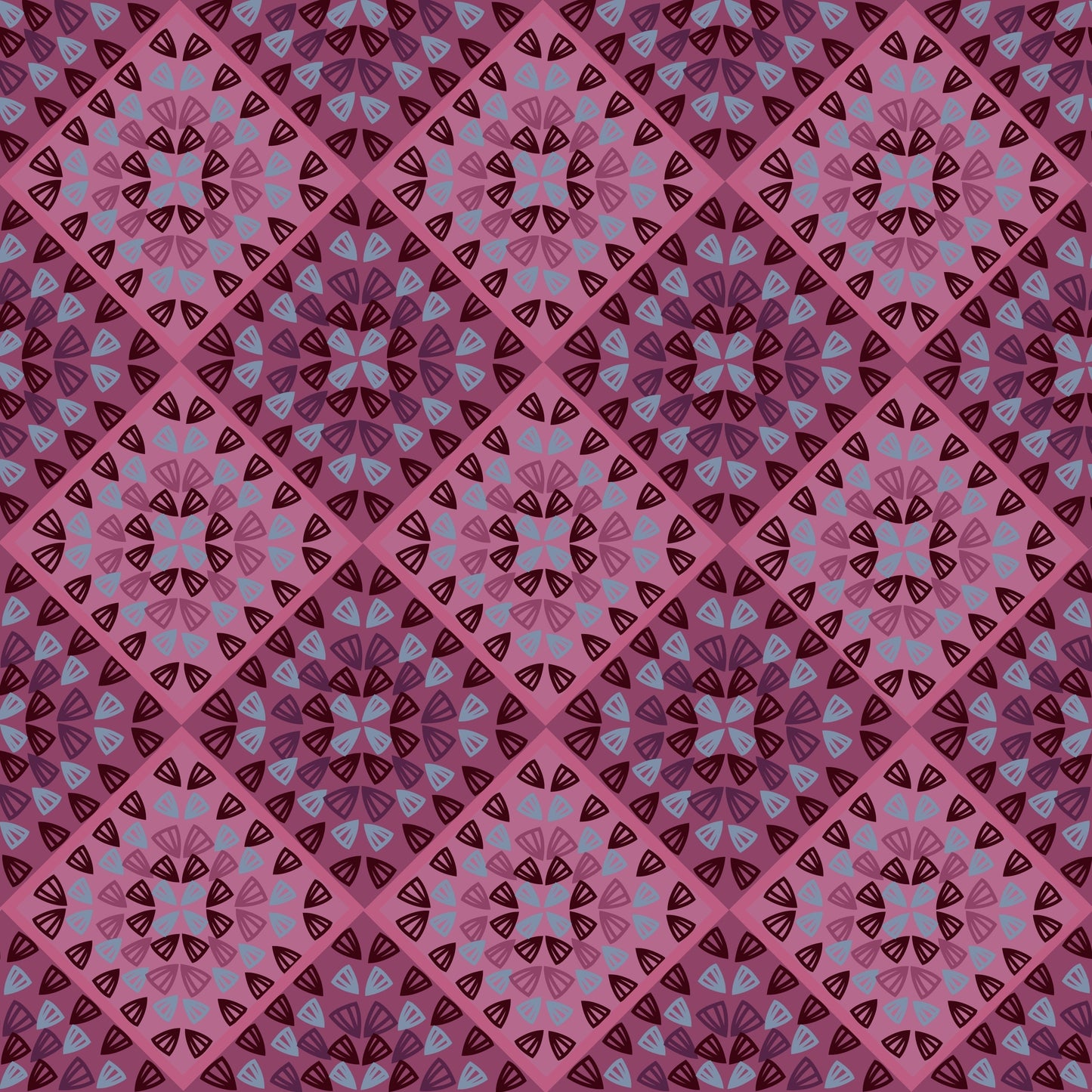 Raspberry Ripple Granny Squares Seamless Print