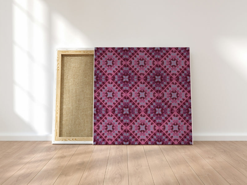 Raspberry Ripple Granny Squares Seamless Print