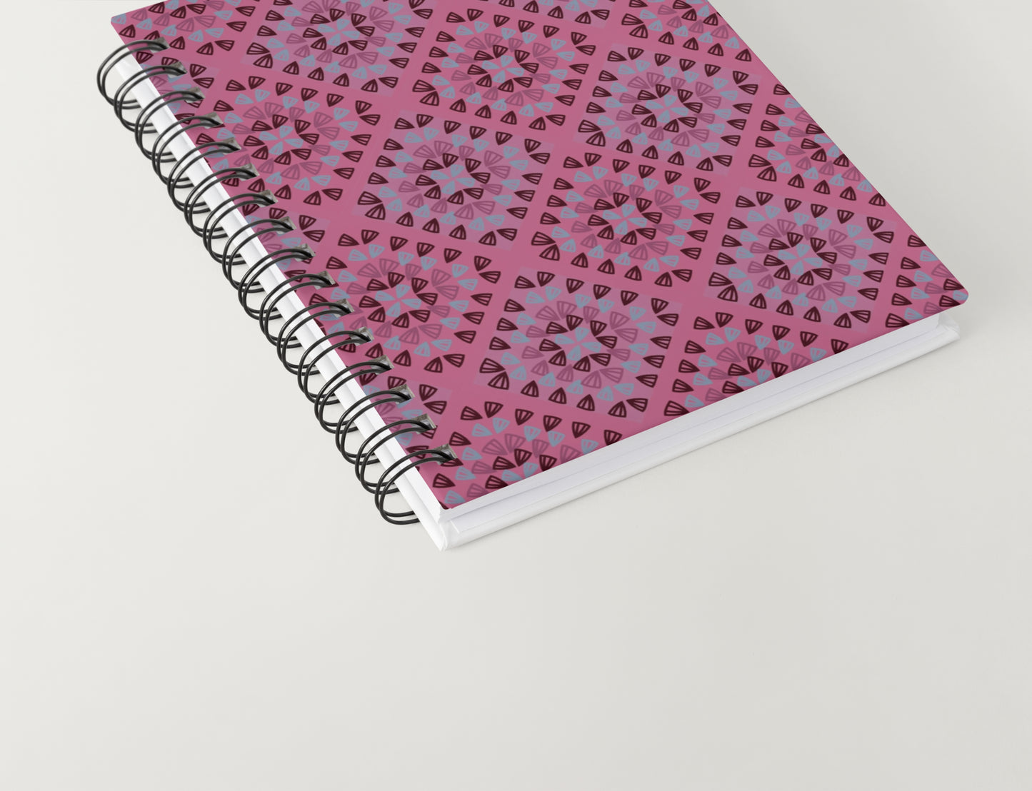 Raspberry Rose Granny Squares Seamless Print