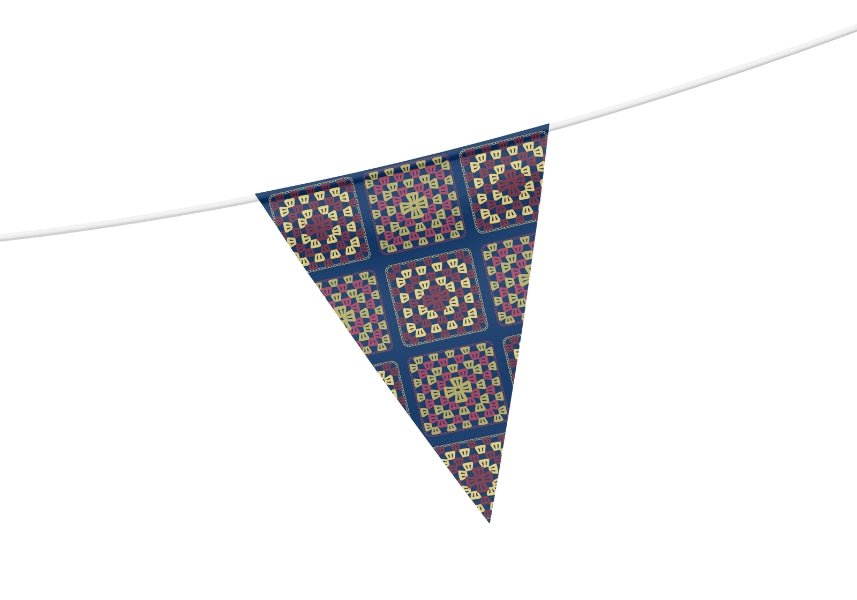 Regal Patchwork Granny Squares Print