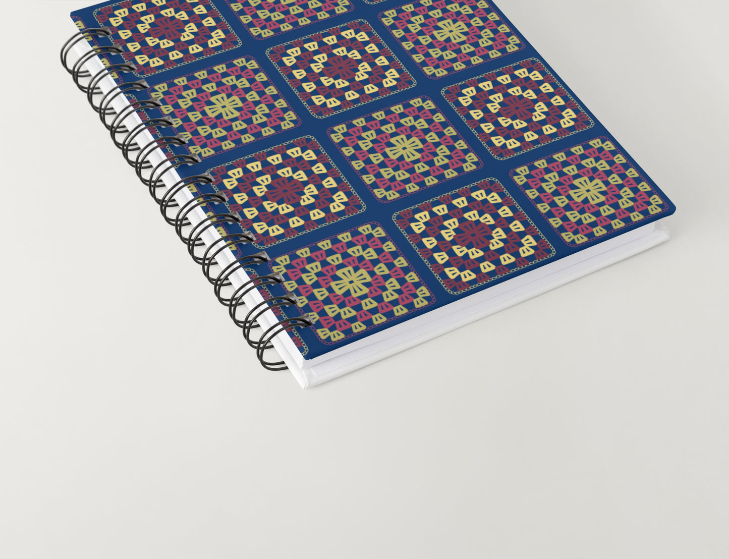 Regal Patchwork Granny Squares Print